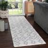 Boho Geometric Diamonds Plush Indoor Shag Area Rug or Runner by Blue Nile Mills - 2 of 4