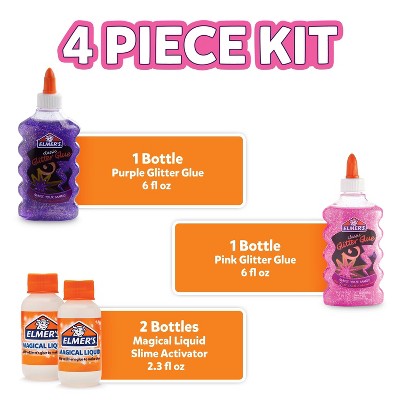 Elmer&#39;s 4pk Fairy Dust Slime Kit with Glue &#38; Activator Solution