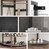 Corner Coat Rack With Shoe Bench for Entryway - Hall Tree With 6 Double Hooks, Clothes Rack With Storage, Organizer Shelf for Hallway, Closet - 4 of 4