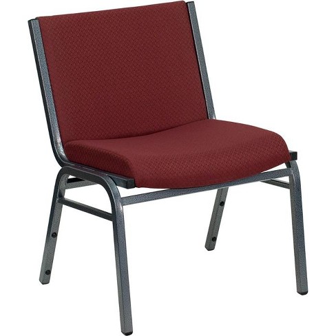 Flash Furniture HERCULES Series Big Tall 1000 lb. Rated Burgundy Fabric Stack Chair