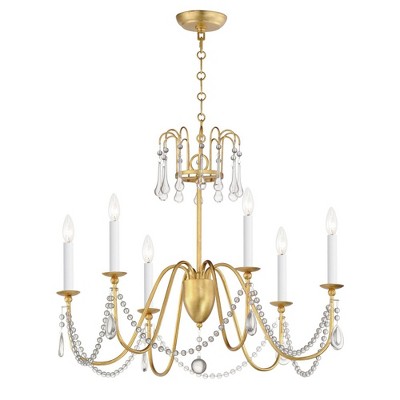 Maxim Lighting Plumette 6 - Light Chandelier in  Gold Leaf