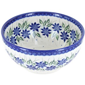 Blue Rose Polish Pottery Vena Cereal Bowl - 1 of 1