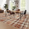 Washable Non-Slip Plaid Carpet - Farmhouse Living Room & Bedroom Rug, Soft Office Decor - 2 of 4