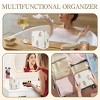 Generic Small Floral Quilted Makeup Bag, Coquette Aesthetic Travel Toiletry Organizer for Women - 3 of 4