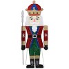 Syemin Decorative Holiday Scene Props Nutcracker Christmas Yard Decorations Outdoor Holiday Indoor Decor Displays, Red, 26.77"*26.77"*66.14" - 2 of 4