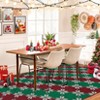 Garvee Christmas Area Rug Entryway Runner  Rug Machine Washable Rugs Vintage Living Room Rugs Low Pile Carpet Red/Green Xmas Non-Slip Rug for Bedroom - 4 of 4