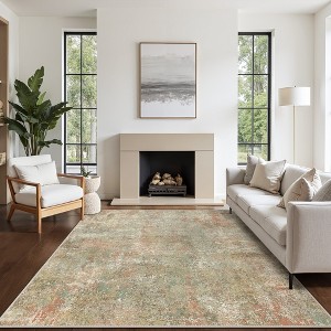 Abynow Medallion Distressed Persian Indoor Area Rug - 1 of 4