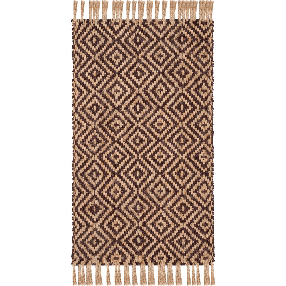 3'x5' Geometric Woven Accent Rug Brown/Natural - Safavieh