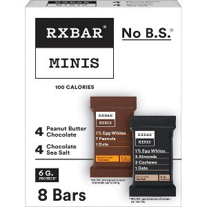 RXBAR Minis Chocolate Sea Salt & Peanut Butter Chocolate Protein Bars - 8ct - 1 of 4