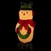 Northlight 36" Lighted Blow Mold Snowman Outdoor Christmas Decoration - 3 of 4