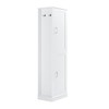 Akoasm 68 in. H Freestanding Bathroom Storage Cabinet with Hook and Adjustable Shelf-White - 4 of 4