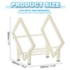 Unique Bargains Stainless Steel Magazine CD Storage Desk Decorative Bookshelf - 2 of 4