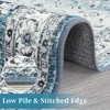 Boho Rustic Area Rugs for Living Room Washable Rug Floral Bedroom Decor Rug - 4 of 4