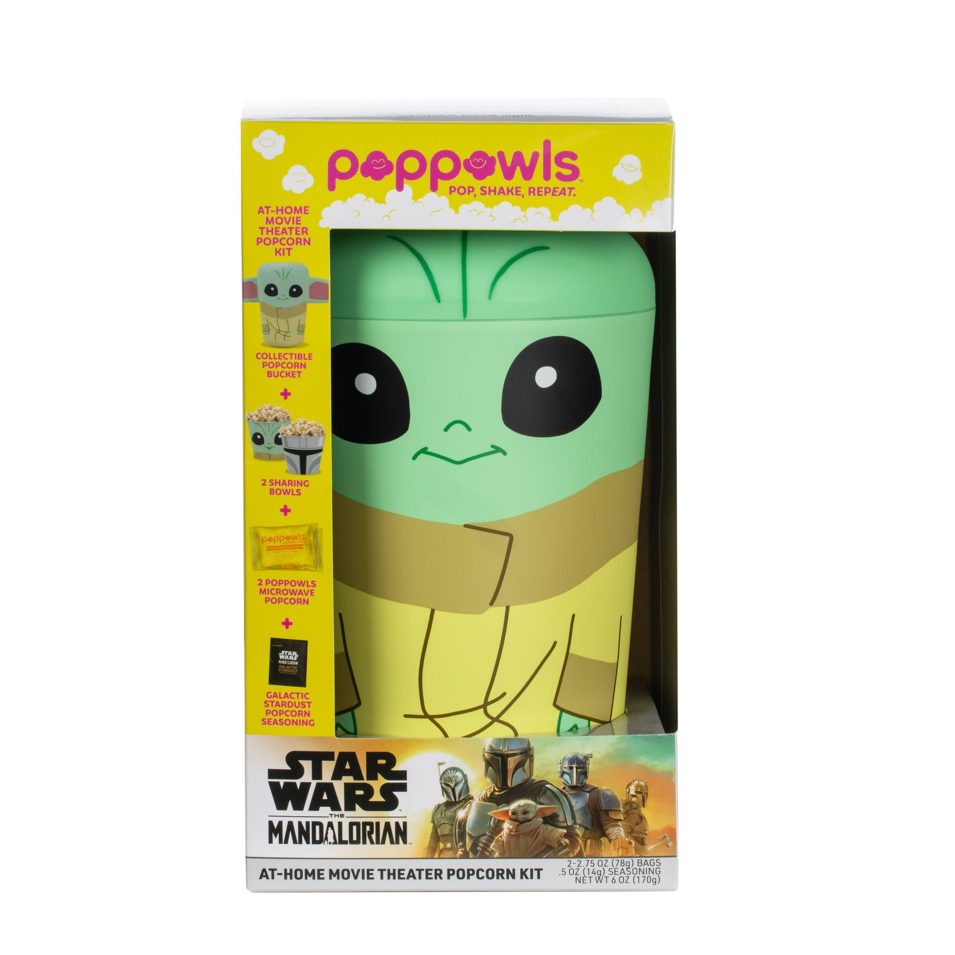 Poppowls Mandalorian Grogu Microwave Popcorn Kit - 6oz