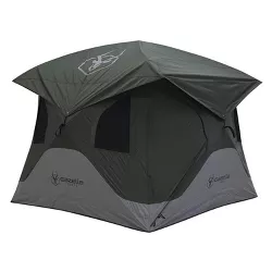 Gazelle T3X GT301GR 3 Person Pop Up Lightweight Portable 3 Season Camping Hub Tent with Easy Setup, Storage Pockets, and Gear Loft, Alpine Green