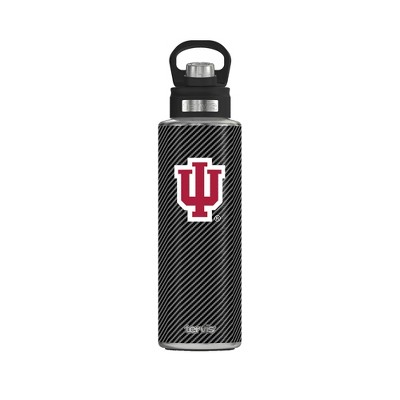 NCAA Indiana Hoosiers Carbon Fiber Wide Mouth Water Bottle - 40oz