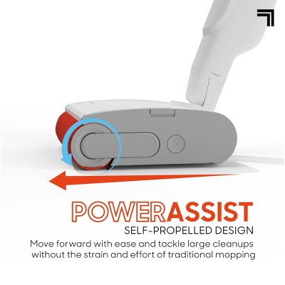 Sharper Image Combo Clean Sweep 02, Cordless Power Broom & Mop White (missing charge)