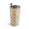 Iveta Abolina Eclectic Checker Check Cream Travel Mug 20 oz Stainless Steel Travel Mug - Deny Designs - 3 of 4