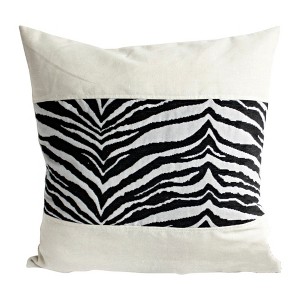 Slickblue Linen Stylish Patchwork Pillow Cushion - Decorative Floor Cushion, 19.7x19.7 inches, 5 Designs Available - 1 of 4