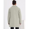 Lars Amadeus Men's Solid Color Notched Collar Winter Coats - 3 of 4