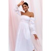 Petal and Pup Womens Domenica Shirred Long Sleeve Midi Dress - 2 of 4