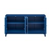 TIRAMISUBEST 4-Door Storage Cabinet with Adjustable Shelves, Dining Room Sideboard Buffet with Symmetrical Patterns - 4 of 4