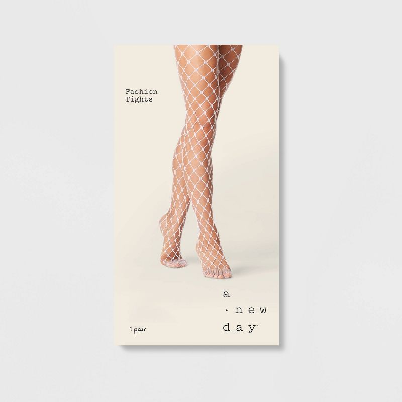 Women's Open Fishnet Tights - A New Day™, 2 of 3