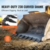 VEVOR Bucket Tooth Bar, 66'', Heavy Duty Tractor Bucket 8 Teeth Bar for Loader Tractor Skidsteer, 4560 lbs Load-Bearing Capacity, Black - 3 of 4