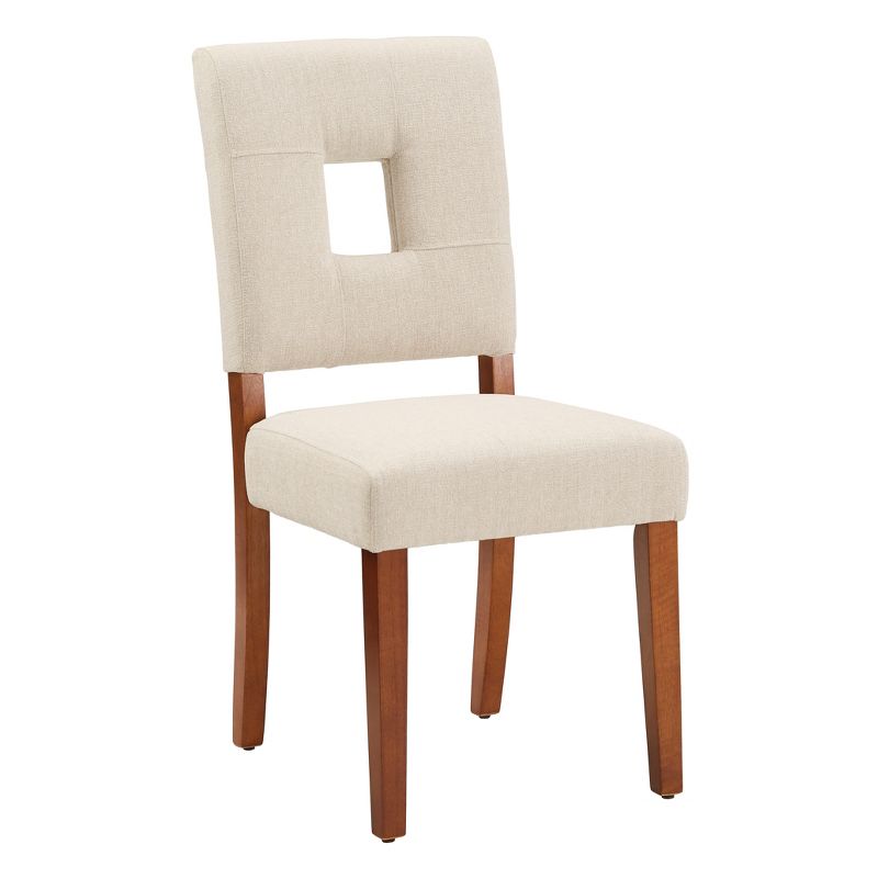 Set of 2 Troy Upholstered Fabric Keyhole Dining Chairs - Inspire Q, 4 of 10