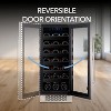 Whynter BWR-308SB Built-In 33 Bottle Undercounter Stainless Steel Wine Refrigerator with Reversible Door, Digital Control, Lock, and Carbon Filter - 3 of 4