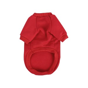 Unique Bargains Cotton Fleece Warm Comfortable Pet Hooded Sweatshirt - 1 of 4