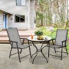 Tangkula Set of 6 Outdoor Patio Folding Chairs Camping Deck Garden Pool Beach W/Armrest - 4 of 4