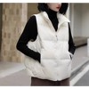 Women’s Lightweight Puffer Vest Packable Warm Winter Puffy Vest - 3 of 4