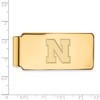 Black Bow Jewelry 14k Yellow Gold Plated Sterling Silver Nebraska Cornhuskers NCAA Money Clip - 2 of 3