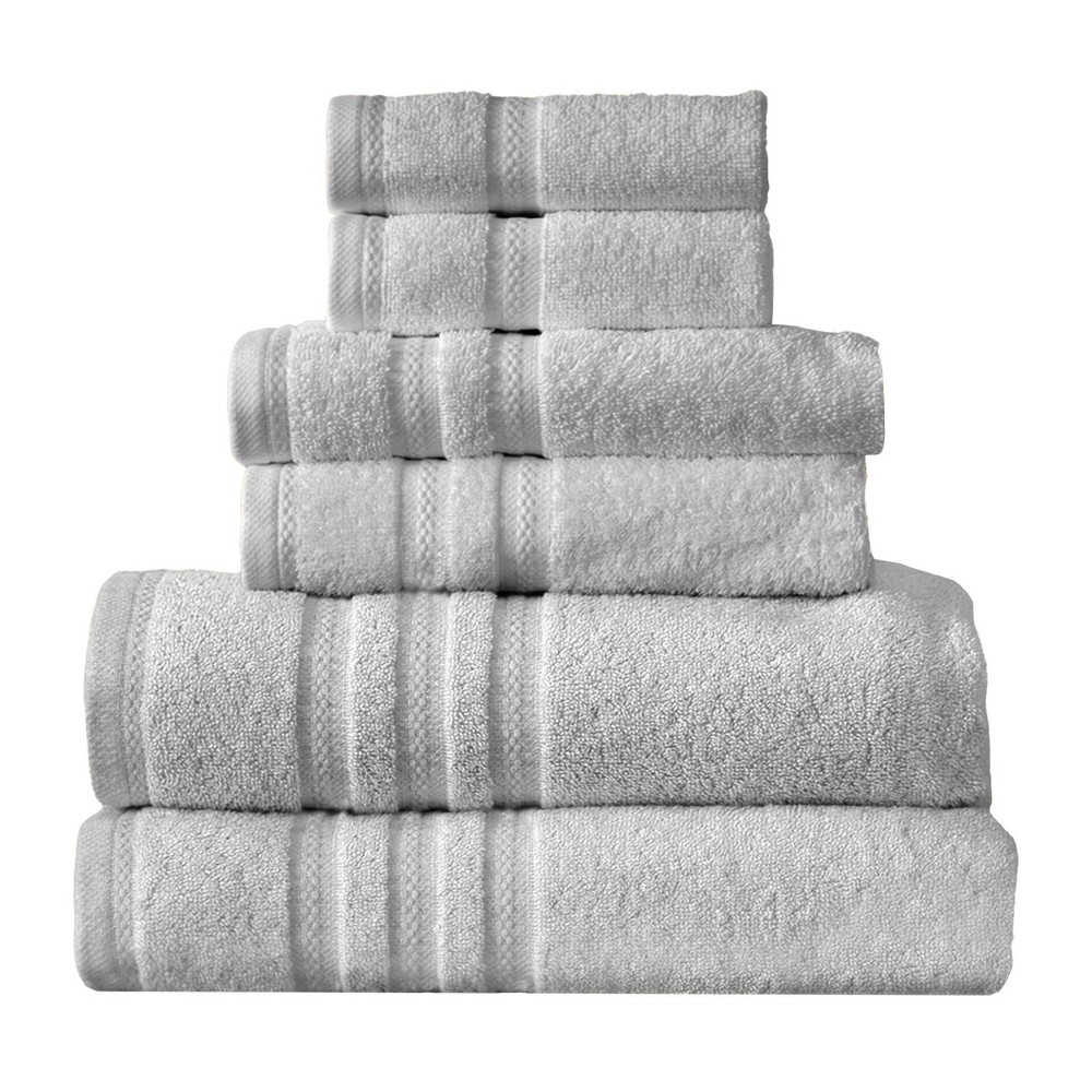 Photos - Towel Arm & Hammer 6pc Performance Bath  and Hand  with Washcloth Set Light Gray 