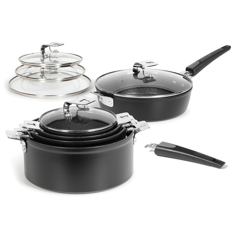 Starfrit 12-Piece Space-Saving Set with T-Lock Detachable Handles, 2 of 11
