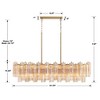 Crystorama Lighting Addis 14 - Light Chandelier in  Aged Brass - 4 of 4