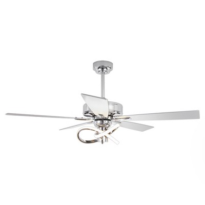 Parrot Uncle 52-Inch Modern LED Ceiling Fan with Lights and Remote for Kitchen and Living Room