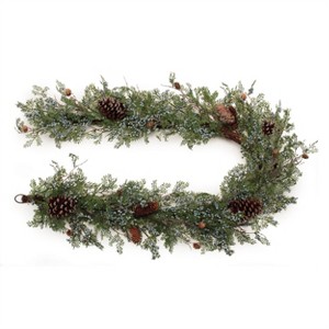 Mixed Juniper and Pinecone Garland 6'L - 1 of 2
