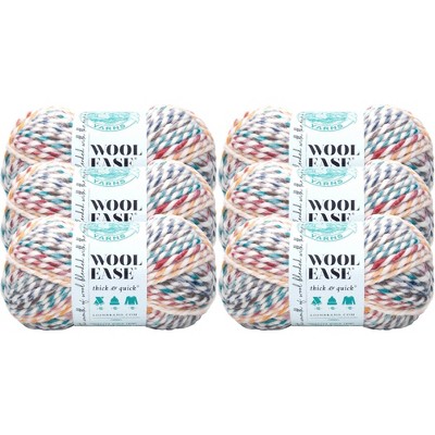 6pk Wool-Ease Thick & Quick Yarn Hudson Bay - Lion Brand Yarn