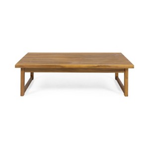 Christopher Knight Home Nova Outdoor Acacia Wood Coffee Table, Teak - 1 of 4