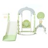 VYNXARIA 6 - in - 1 Toddler Slide and Swing Set: Green Edition with Soccer Goal, 2 Basketball Hoops & Ring Toss - 3 of 4