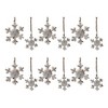 Melrose Wood Snowflake Ornament (Set of 12) - 2 of 4