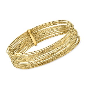 Ross-Simons Italian 14kt Yellow Gold-Plated Multi-Strand Bangle ...