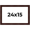 PosterPalooza | Distressed Brown Picture Frame - UV Acrylic, Backing Board, Hanging Hardware Included - 2 of 4