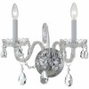 Crystorama Lighting Traditional Crystal 2 - Light Sconce in  Polished Chrome - 3 of 4