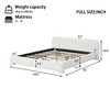 Christopher Knight Home Samson Modern Boucle Upholstered Wood Platform Bed with Headboard, White - 3 of 4