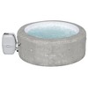 Bestway SaluSpa Zurich AirJet 2 to 4 Person Inflatable Hot Tub Round Portable Outdoor Spa with 120 Soothing Jets and Cover, Gray - 2 of 4