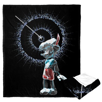 Disney D100 Crystalline Pinocchio Silk Touch Throw Blanket