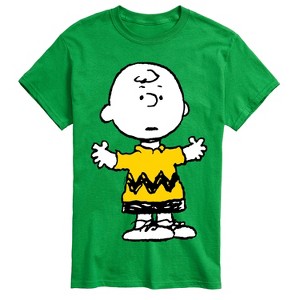 Men's - Peanuts - Charlie Brown Standing- Men's Short Sleeve Graphic T-Shirt Short Sleeve Graphic T-Shirt - 1 of 4